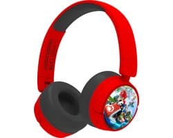 Mario Kart - draadloze kinderkoptelefoon - volumebegrenzing - lange batterijduur - microfoon - inklapbaar