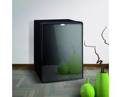 Technomax TP40NS minibar koelkast - 40 liter - compleet geruisloos - met deur van gehard spiegelglas