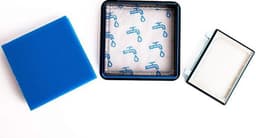3x Filter set geschikt voor Philips PowerPro Compact & Power Pro Active en City stofzuiger FC8010/01 FC8010/02 - Motor & Uitblaas filter — thumbnail 2