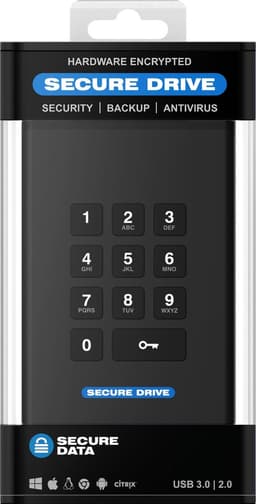 SecureDrive KP 2TB HDD - PIN code - FIPS 140-2 Level 3 validated — thumbnail 6