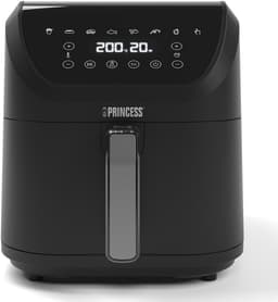 Princess Digitale Airfryer XXL 182256 - SlimFry Airfryer - Slank ontwerp - 8 liter - PFAS vrij - Heteluchtfriteuse - Digital Touchscreen - 8 Automatische Programma's - 2000W - Zwart - Ideaal voor kleinere keukens of beperkte aanrechtruimte — thumbnail 4
