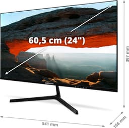 MEDION P52424 (MD 20152) 60,5 cm (24 inch) Full HD breedbeeldmonitor (FHD, HDR10, 16:9, HDMI, Displayport, VGA, Anti flikkering, Anti schittering, Anti blauw licht, meertalig menu) zwart — thumbnail 17