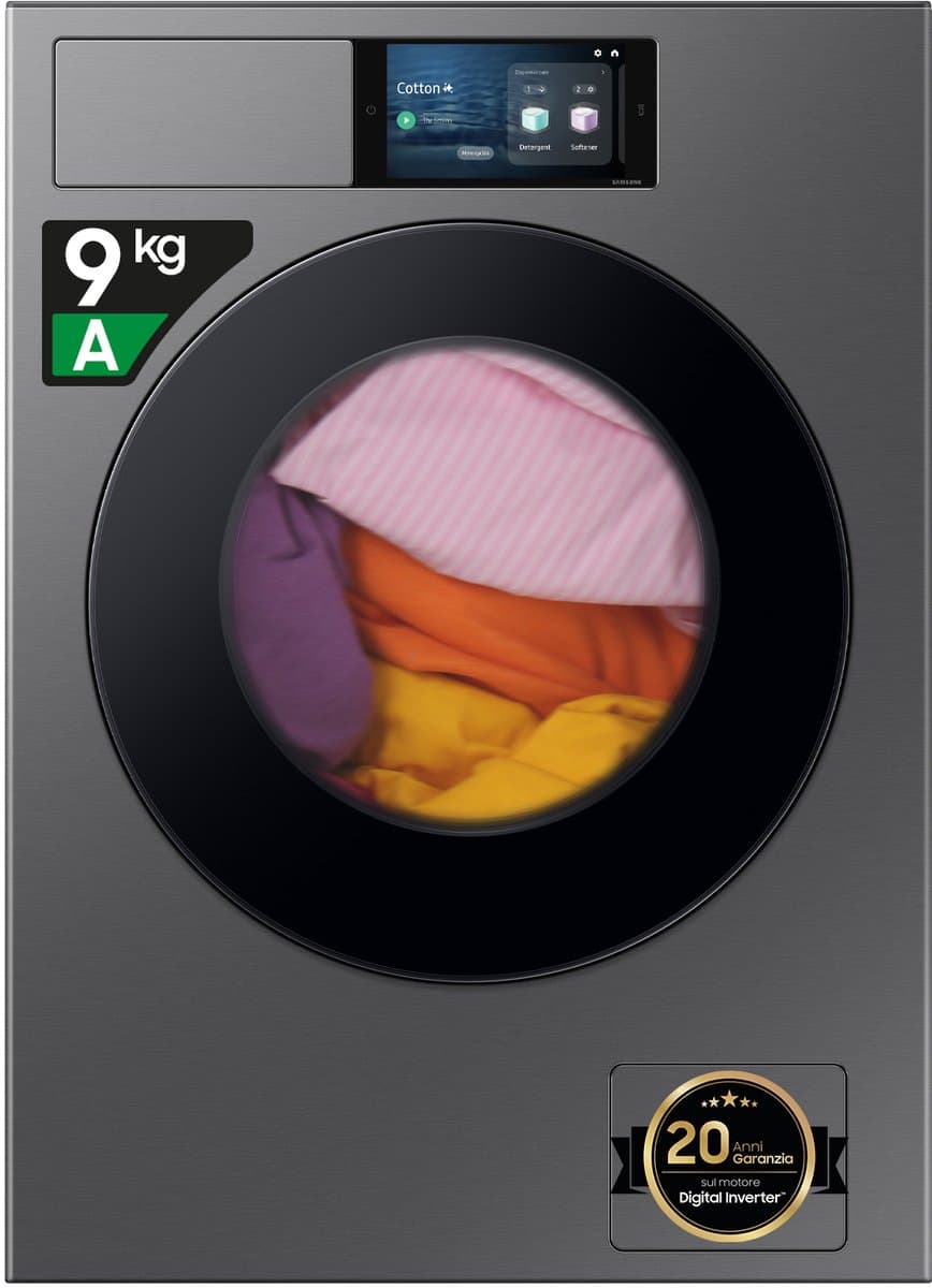 Samsung WF90F09C4SU3 wasmachine Voorlader 9 kg 1400 RPM Zilver — afbeelding 1