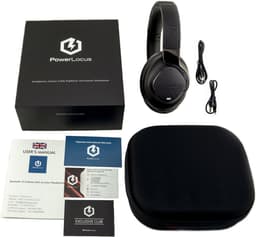 PowerLocus MoonFly Koptelefoon Over-Ear met Active Noise Cancelling, Draadloze Hoofdtelefoon, Voice Assistant Activation - Zwart Metaal — thumbnail 7