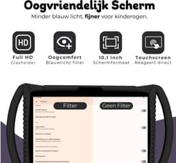 Bosstony Snelle Kids Tablet 10 inch - Ouderlijk Toezicht - 6000mAh Batterij - 192 GB - Incl Beschermpakket - Kindertablet vanaf 3 jaar - Tablet Kinderen — thumbnail 2
