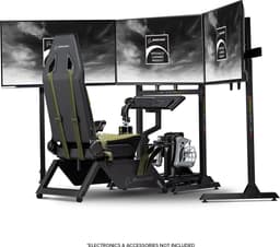 Next Level Racing - Boeing Flight Simulator Commercial Cockpit - Military - Max 150 kg - Zwart/Groen — thumbnail 4