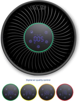 Clean Air Optima® CA-503B Compact Smart - Intelligente HEPA UV-C Ionisator Luchtreiniger - 360° Airflow - Ultrastil met sleepmode! <10dB(A)! — thumbnail 11