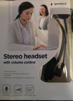Gembird MHS-123 - Stereo headset, zwart — thumbnail 2