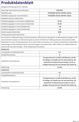 COSTWAY Mobiele airconditioning met afvoerslang, 14000 BTU, voor ruimtes tot 135 m³, 5-in-1 airconditioner voor koelen, verwarmen, ontvochtigen, ventileren en slaapmodus, app/afstandsbediening — thumbnail 11