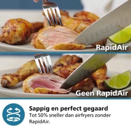 Philips 3000 Series Airfryer - NA341/00 - Kijkvenster - RapidAir Plus - 7.2L - Tot 6 Personen - Zwart — thumbnail 5