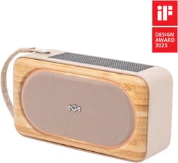 House of Marley Roots Solar bluetooth speaker - Draadloze compacte speaker - Ingebouwde Flesopener - Solar Powerbank - Waterproof - 19 uur Batterijduur - Gemaakt van Duurzame Materialen - Cream — thumbnail 1