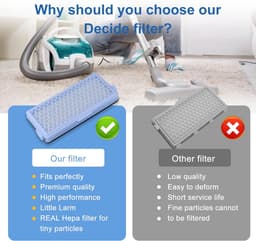 Actieve Hepa Filter Set 2 Stuks Geschikt Voor Miele Classic Compact C1, Complete C2 & C3 - Vervangbaar - Stofzuiger Onderdelen - Stofzuigerfilter - Filter Onzuiverheden - Blauw — thumbnail 7