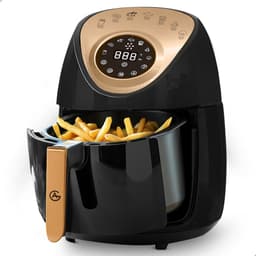 AG5200 Airfryer - Zwart - Compact - tot 4 Personen - 4 Liter - Anti-aanbak - Uitneembare Bak - Vaatwasserbestendig - Met Receptenboek - Stil- Snelkooktechnologie - — thumbnail 12