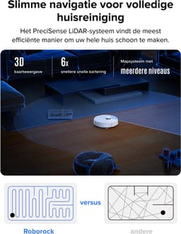 Roborock Q7 L5 Robotstofzuiger – 8000 Pa Hyperforce Zuigkracht – Dubbele Anti-Klit – Nauwkeurige LiDAR Navigatie –Slimme Verboden Zone –Multi-Level Mapping – Automatisch Opladen – APP–Wit –Q5 PRO Upgrade — thumbnail 8