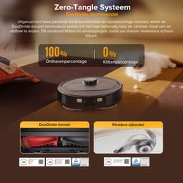 Roborock Qrevo S5V-Robotstofzuiger met dock-12000 Pa zuigkracht-FlexiArm-dweilen-Reactief obstakel vermijden-Dubbele anti-klitfunctie-Warmeluchtdroging-Obstakelvermijding en slimme navigatie-Zwart — thumbnail 6