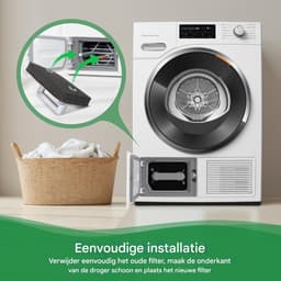 4 stuks -Droger Filter Sponsfilter -Filter spons filter filter pad voor stomerijmachine -210x158x32mm -Geschikt voor Miele T1 9164761 -Geschikt voor Miele wasdrogers Warmtepompdrogers -Vervangend sponsfilter -zwart — thumbnail 3