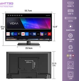 ANTTEQ V25-AF3.Q1 – Smart TV 25 Inch (64 cm) – Full HD & VIDAA – Randloos Design — thumbnail 3