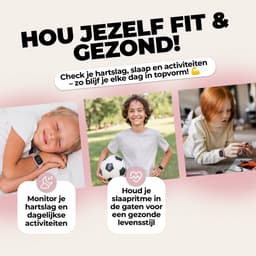 Denver Smartwatch Kinderen - Bellen/SMS/Whatsapp - Voor Android & iOS - Stappenteller - Slaapactiviteit - Hartslag, Bloeddrukmeter, Sportmodus - SWK120RO — thumbnail 6