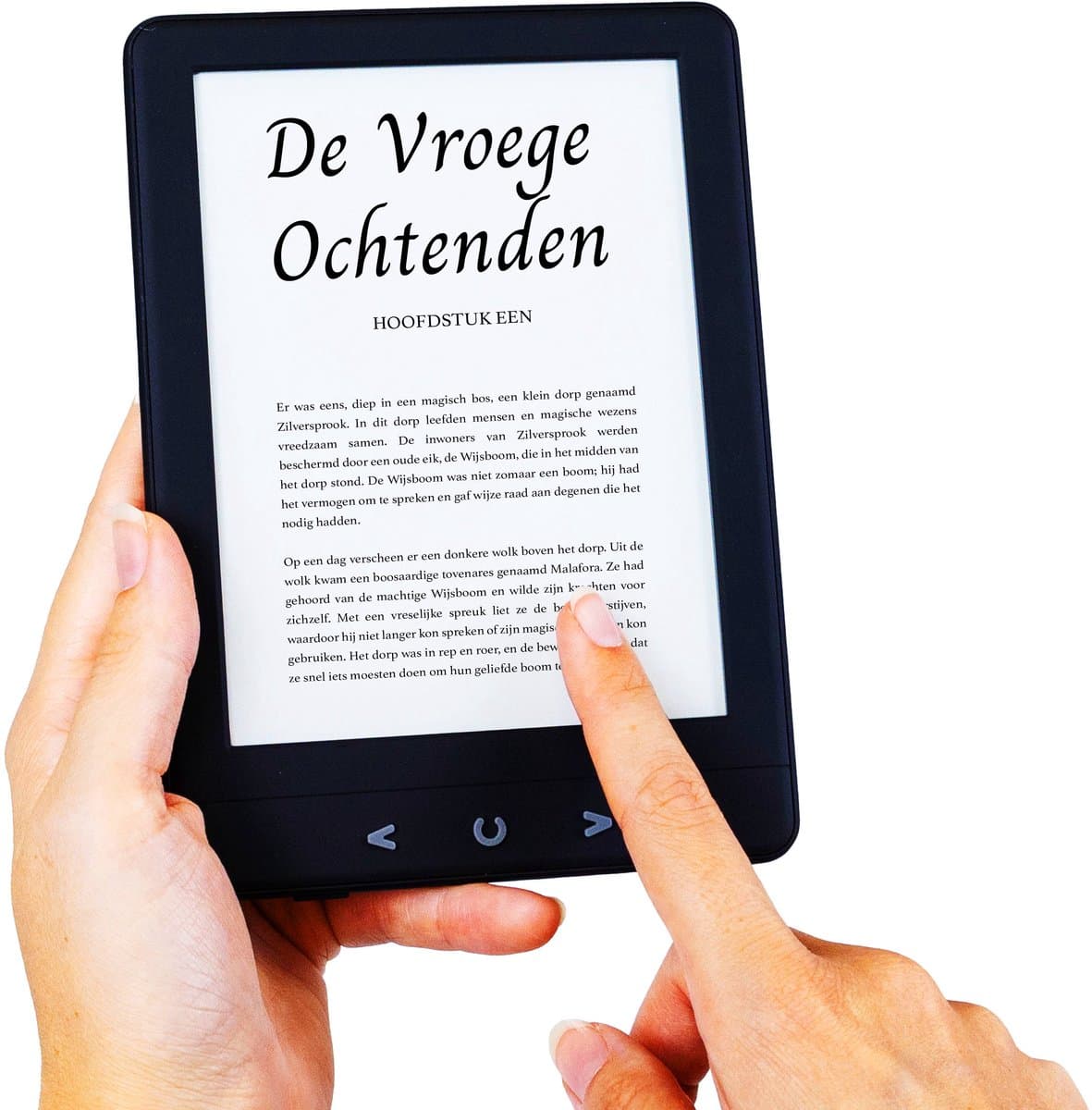 eReader 6 Inch - Ebook Reader - E-Reader met Backlight - 17H Schermtijd - 4GB - Zwart - Silvergear — afbeelding 1