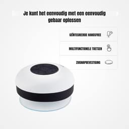 MMP ® Douche Radio - Radio - Douche Speaker - Wit -4cm x 4cm x 3cm — thumbnail 5