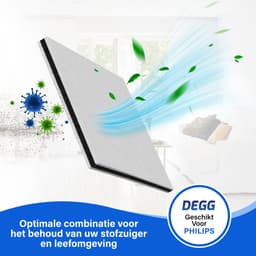 DEGG® - Motorfilter Geschikt voor Philips Stofzuigers - Stofzuigerfilter - Microfilter - Premium Kwaliteit - VOORDEEL-VERPAKKING - 3 STUK(S) — thumbnail 5