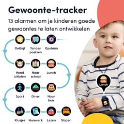Keebies Smartwatch Kinderen - 5 t/m 12 jaar - Incl. Camera en 26 Kids Spelletjes - 512MB Geheugen - USB Oplaadbaar kinderhorloge - Jongen - Blauw — thumbnail 11