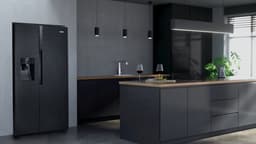 ETNA AKV578IZWA - Amerikaanse koelkast - Water- en ijsdispenser met reservoir - No Frost - Zwart — thumbnail 13