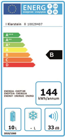 Klarstein Mini-Koelkast Frosty 10L 65W Zwart - Minikoelkast Drankkoeler Hotelkoelkast,8L 30 dB - voor Hotelkamer voor Kantoor voor Slaapkamer - LED-Binnenverlichting Glasdeur Stil - Mini Fridge - Kleine Koelkast - Compact Koelkast — thumbnail 11
