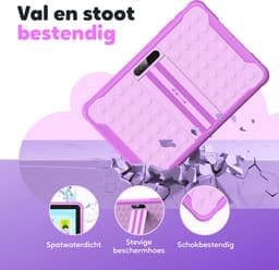 Spoused Kindertablet – 10.1 Inch – Kindertablet vanaf 3 jaar – 64GB – 4GB RAM– 6000 mAh Batterij - Incl. Beschermhoes & Ouder Control app – Paars — thumbnail 5