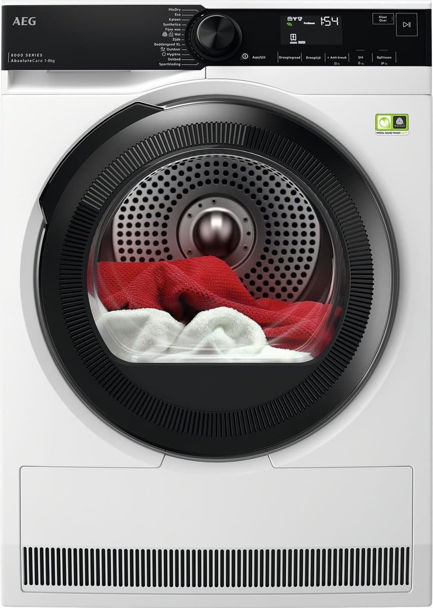 AEG TR868B4B 8000 AbsoluteCare® - Wasdroger warmtepomp - EcoLine - 8 kg — afbeelding 1