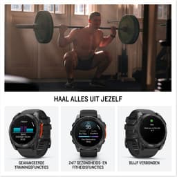 Garmin fenix 8 - 47mm - Multisport Smartwatch - AMOLED-Scherm - Donkergrijs/zwart — thumbnail 9