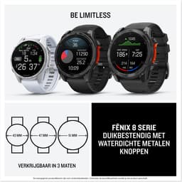 Garmin fenix 8 - 47mm - Multisport Smartwatch - AMOLED-Scherm - Donkergrijs/zwart — thumbnail 2