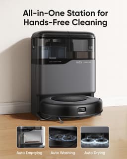 eufy Clean Omni C20 Robotstofzuiger met reinigingsstation - Robot Vacuum - 7.000 Pa Zuigkracht, Ronddraaiende Dweilpads, Met Objectdetectie, 8,5 cm Ultraplat Design, Zwart — thumbnail 20