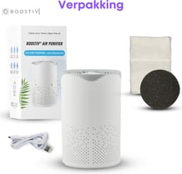 Luchtreiniger - Air Purifier - Mini Luchtreiniger met Ionisator / Actieve Koolstof - Vervangbaar HEPA Filter - UV lamp — thumbnail 12