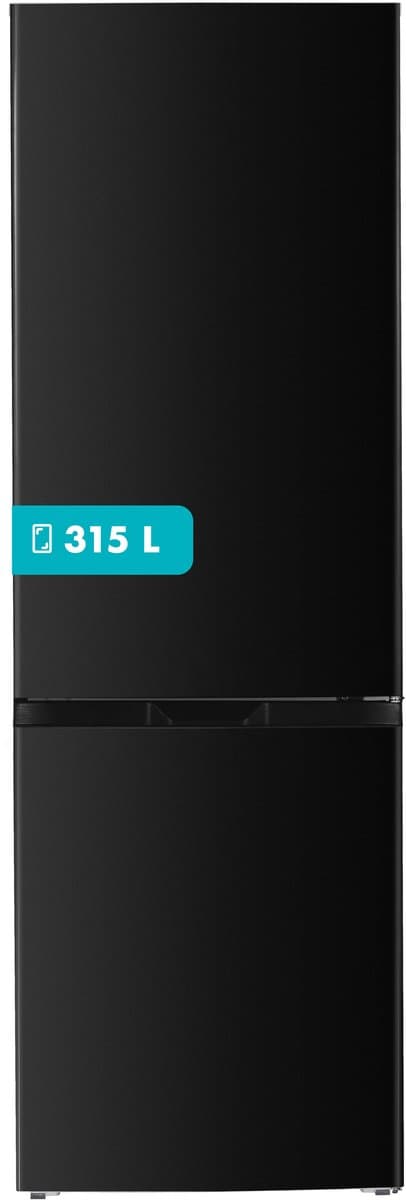 Tomado TCR1850B - Koel-vriescombinatie - 315 liter - Energieklasse C - Supervriezen - Zwart — afbeelding 1