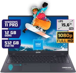 GMR - 15.6 Inch Full HD Laptop - Intel N95 - 12GB DDR5 RAM - 512GB SSD - Windows 11 Pro voor Thuis, Office en Studie - QWERTZ/QWERTY Notebook — thumbnail 8