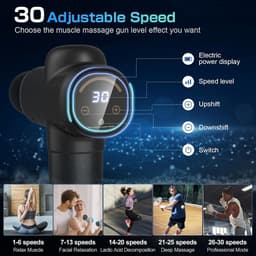 Massage Gun Professioneel - Massage Apparaat - Theragun fitnesstool — thumbnail 4