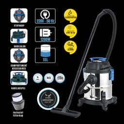 Aurixi® Karcher - Karcher Stofzuiger - Bouwstofzuiger - Festool Stofzuiger - Bouwstofzuiger Zonder Zak - Zilver - 17cm x 3cm x 12cm — thumbnail 3