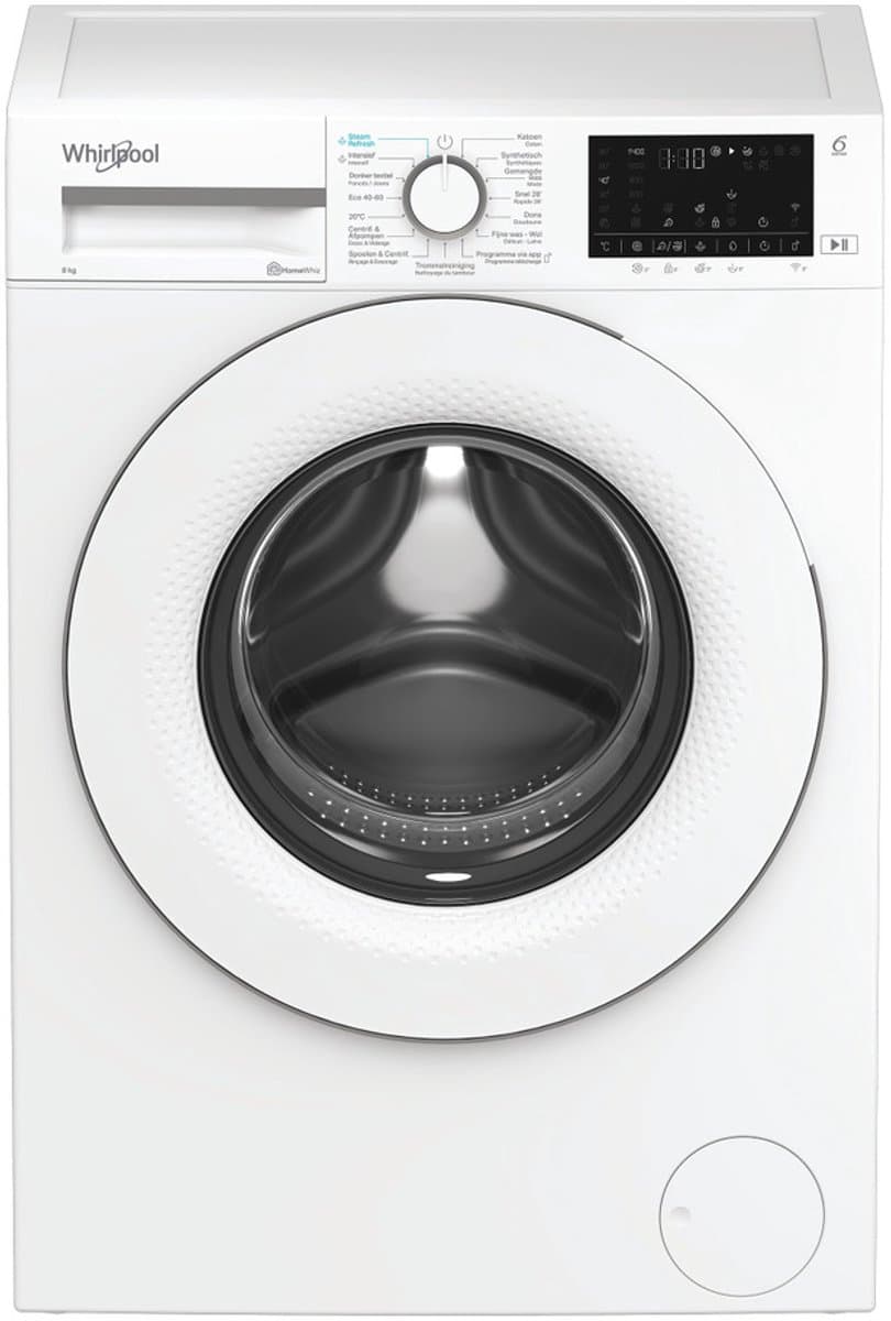 Whirlpool WAM 87W BE wasmachine Voorbelading 8 kg 1351 RPM Wit — afbeelding 1
