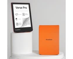 PocketBook Verse Pro Passion Red e-reader – Inclusief Oranje Hoesje (shell cover) – Voordeelbundel