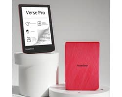 PocketBook Verse Pro Passion Red e-reader – Inclusief Rood Hoesje (shell cover) – Voordeelbundel