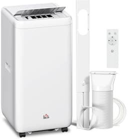 4-in-1 Mobiele Airco - Draagbare Airconditioner - 4-in-1 Koelen, Ontvochtiger, Ventilator & Slaapstand - 12000 BTU - voor 18-35 m² - met Afstandsbediening & — thumbnail 1