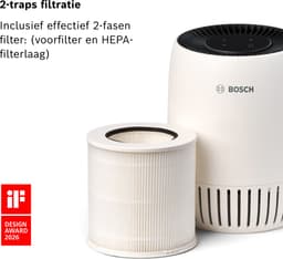 Bosch Air 500 Luchtreiniger – Verwijdert verontreinigingen, inclusief luchtfilter en stille modus (< 25 dB(A)) – voor kamers tot 23 m² – met USB-C-oplaadpoort CADR 100 m³/h — thumbnail 5