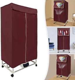 Sello! draagbare wasdrogermachine – compact – 1500w – luchtcirculatie – 5-laags verwarming – mobiel – instelbare droogtijden. — thumbnail 3
