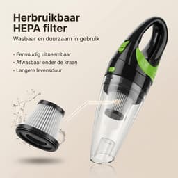 Kruimeldief Snoerloos - Handstofzuiger Draadloos - Kruimelzuiger met 4 Opzetstukken - Kleine Stofzuiger voor Auto en Thuis — thumbnail 9