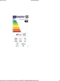 BEKO BM3WFT3841W -1 Vrijstaand Wasmachine 1400rpm + 3 Jaar Gratis Extra Garantie — thumbnail 2