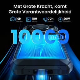 FOSSiBOT F110L Robuuste Smartphone - Dual SIM - 4GB RAM - 128GB ROM - 10000mAh - 6,745 inch HD+ IPS Scherm - IP68 Waterdicht Telefoon -Android 15- GPS,NFC,OTG - ijzergrijs — thumbnail 10