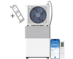 Midea PortaSplit Mobiele Split Airco - Inclusief Beugel voor Frans Balkon - 12.000 BTU - Koelen & Verwarmen - Met Wifi