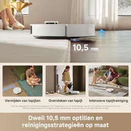 Dreame L10s Ultra Gen 3 Set – Robotstofzuiger met Dweil - 25.000 Pa Zuigkracht - Automatische Leeg- & Zelfreinigende Dweilfunctie - Custom Clean™ Technologie - Slimme zijborstels — thumbnail 13
