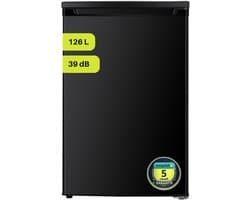 Exquisit KS16-V-E-040DB - Tafelmodel koelkast - 5 Jaar Garantie - 126 liter - D label - Zwart